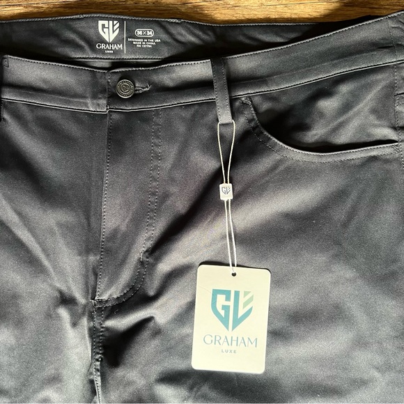 Graham Luxe Emerson Golf Pants - Jet Black - Picture 3 of 8